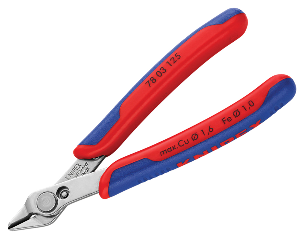 Knipex KPX7803125 5" Multi-Component Grip Electronic Super Knips - 125mm