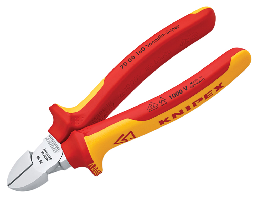 Knipex KPX7401180 7" PVC Grip High Leverage Diagonal Cutters - 180mm