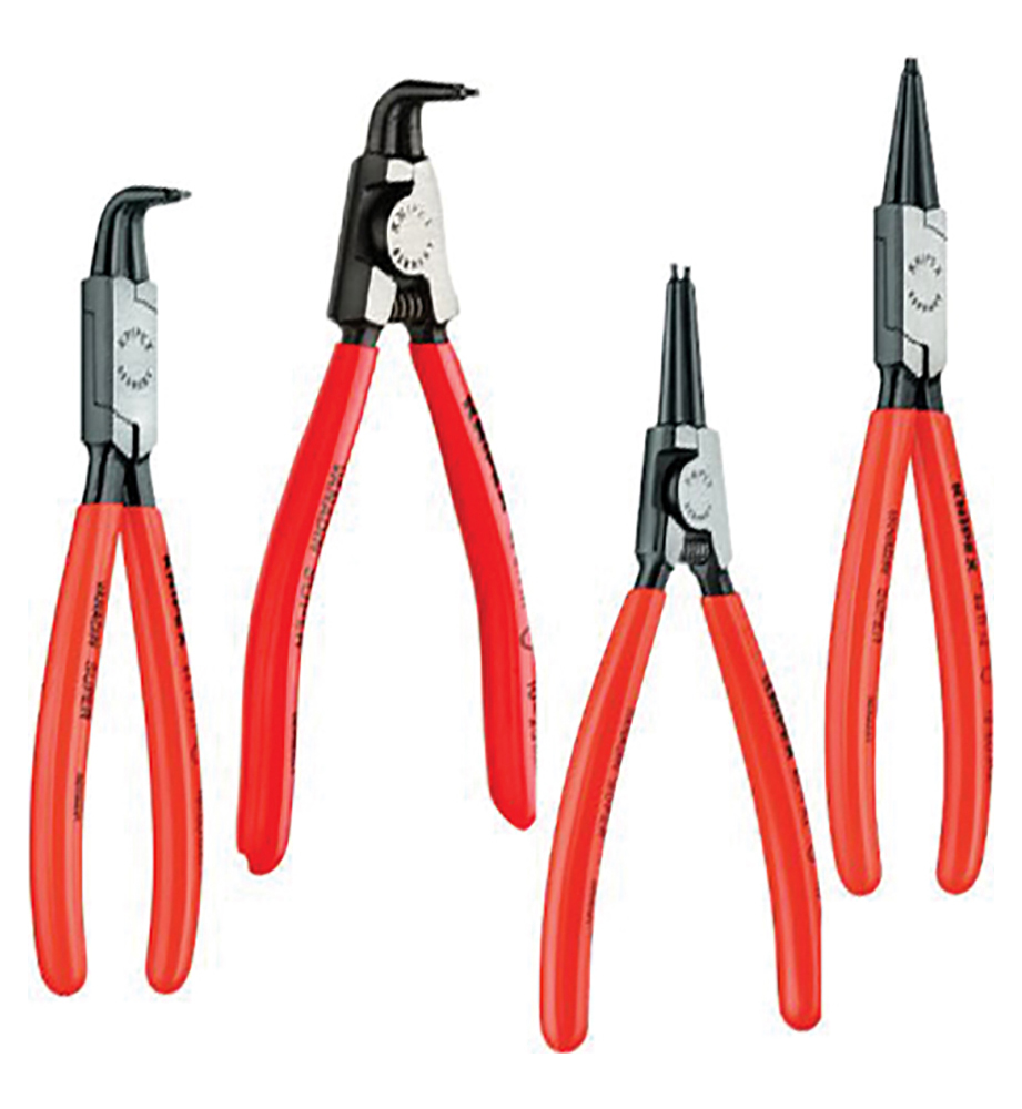 Knipex KPX001956 4 Piece Circlip Pliers Set in Roll