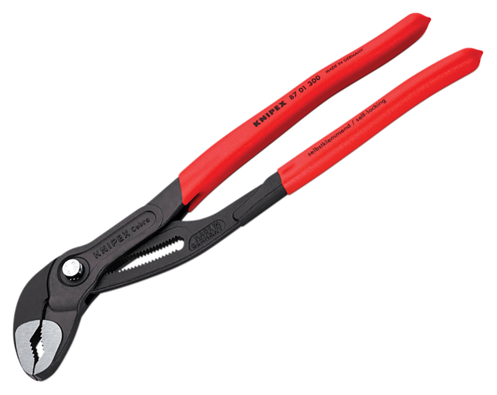 Knipex KPX8701300 12" Cobra® PVC Grip Water Pump Pliers - 300mm