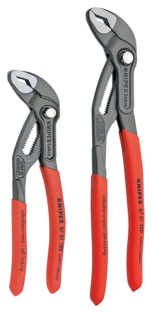 Knipex KPX003120V01 Cobra 2 Piece PVC Grip Water Pump Pliers Set