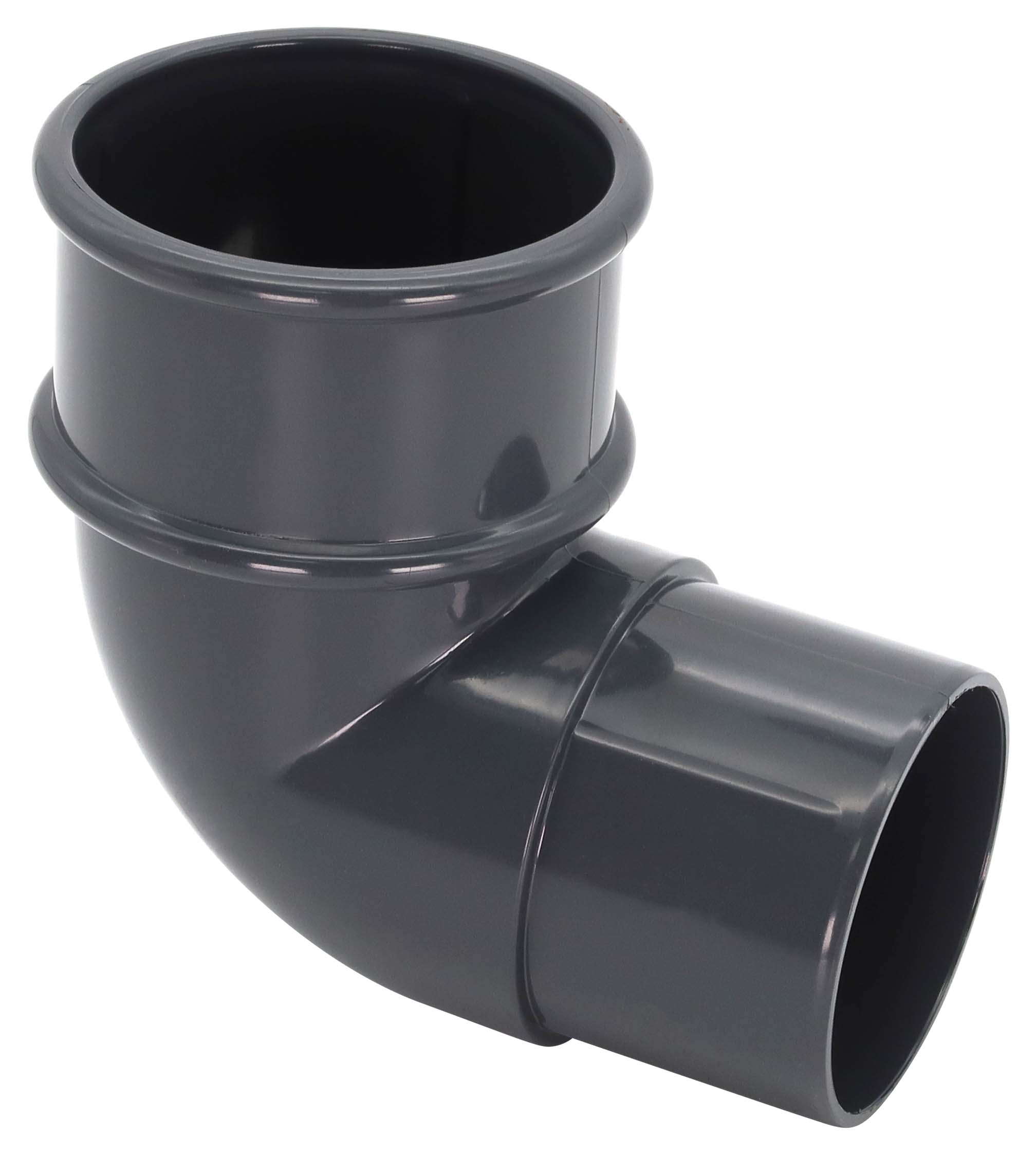 FloPlast 50mm Anthracite Grey MiniFlo Downpipe Offset Bend - 92.5