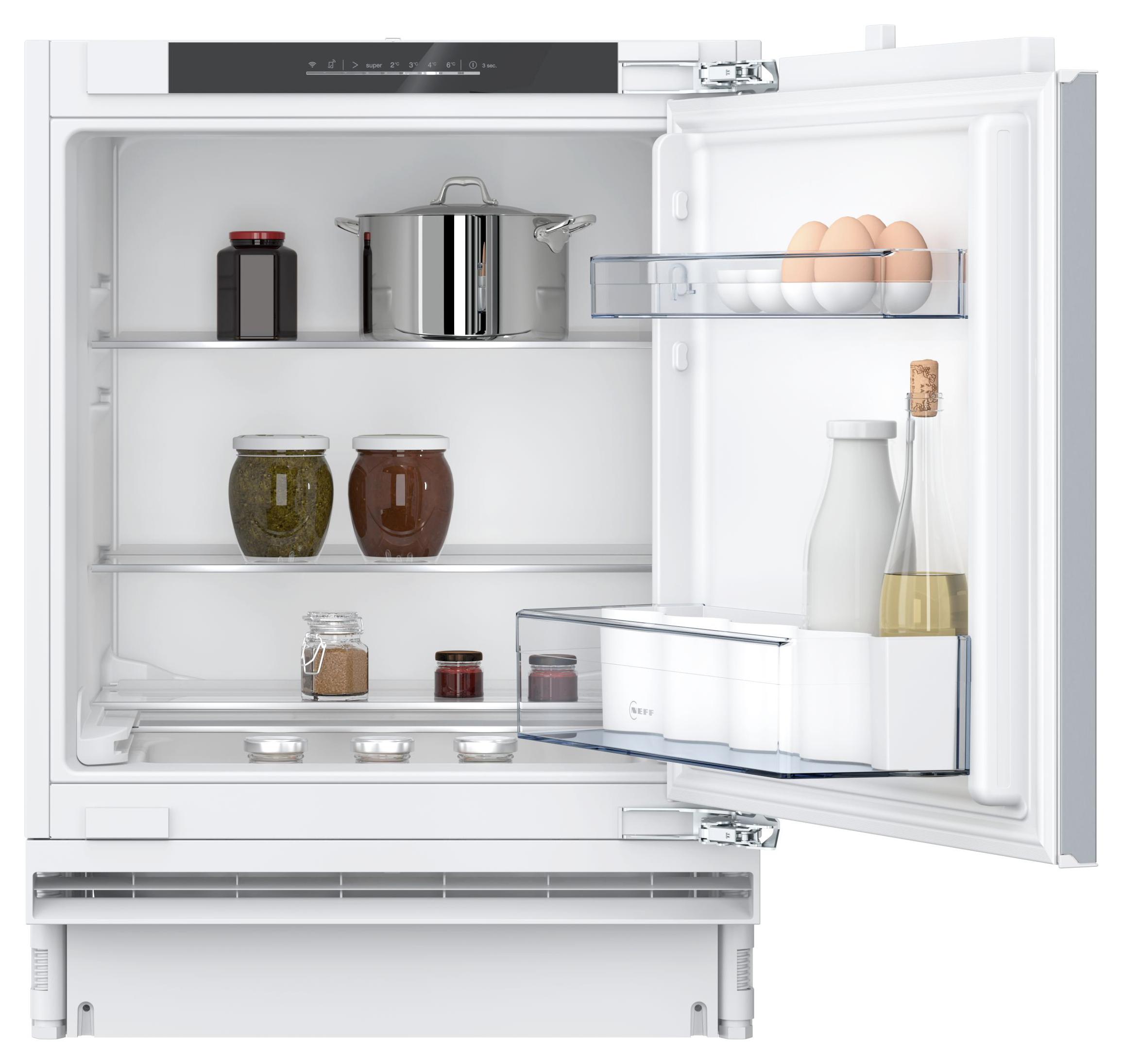 NEFF KU1212FE0G N50 Integrated Under Counter Fridge - White