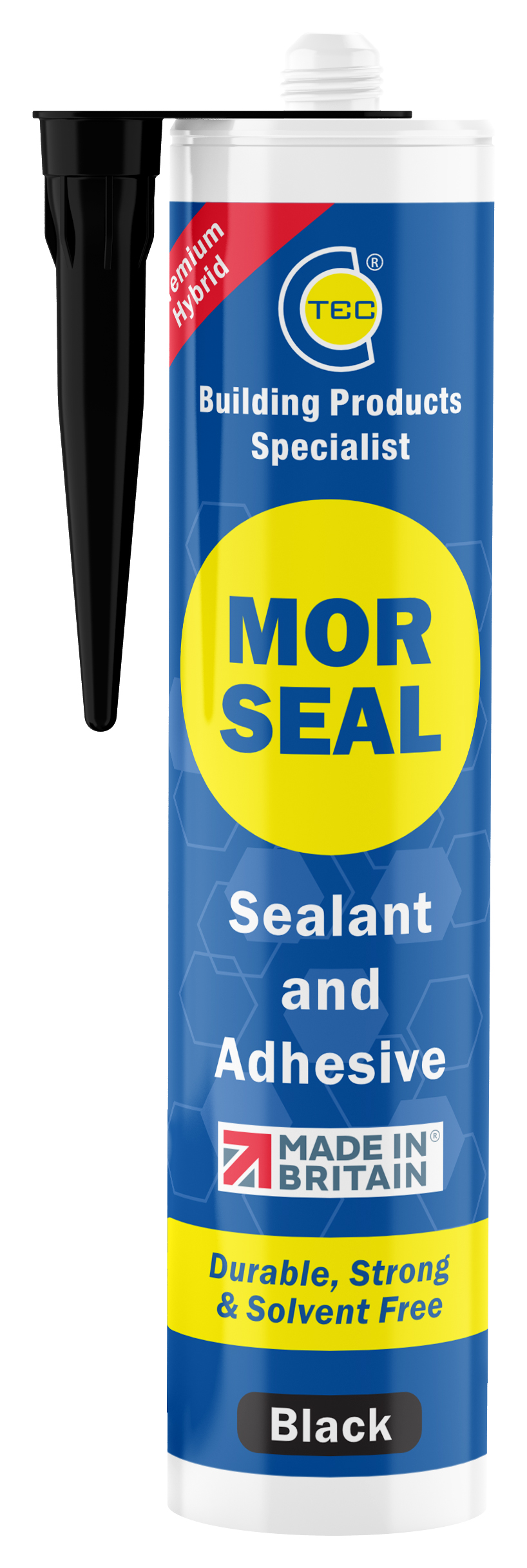 Morseal Black Premium Hybrid Sealant & Adhesive - 290ml