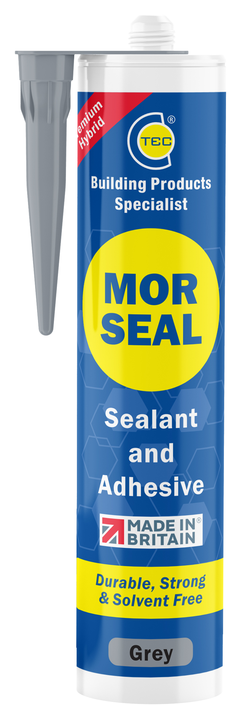 Morseal Grey Premium Hybrid Sealant & Adhesive - 290ml