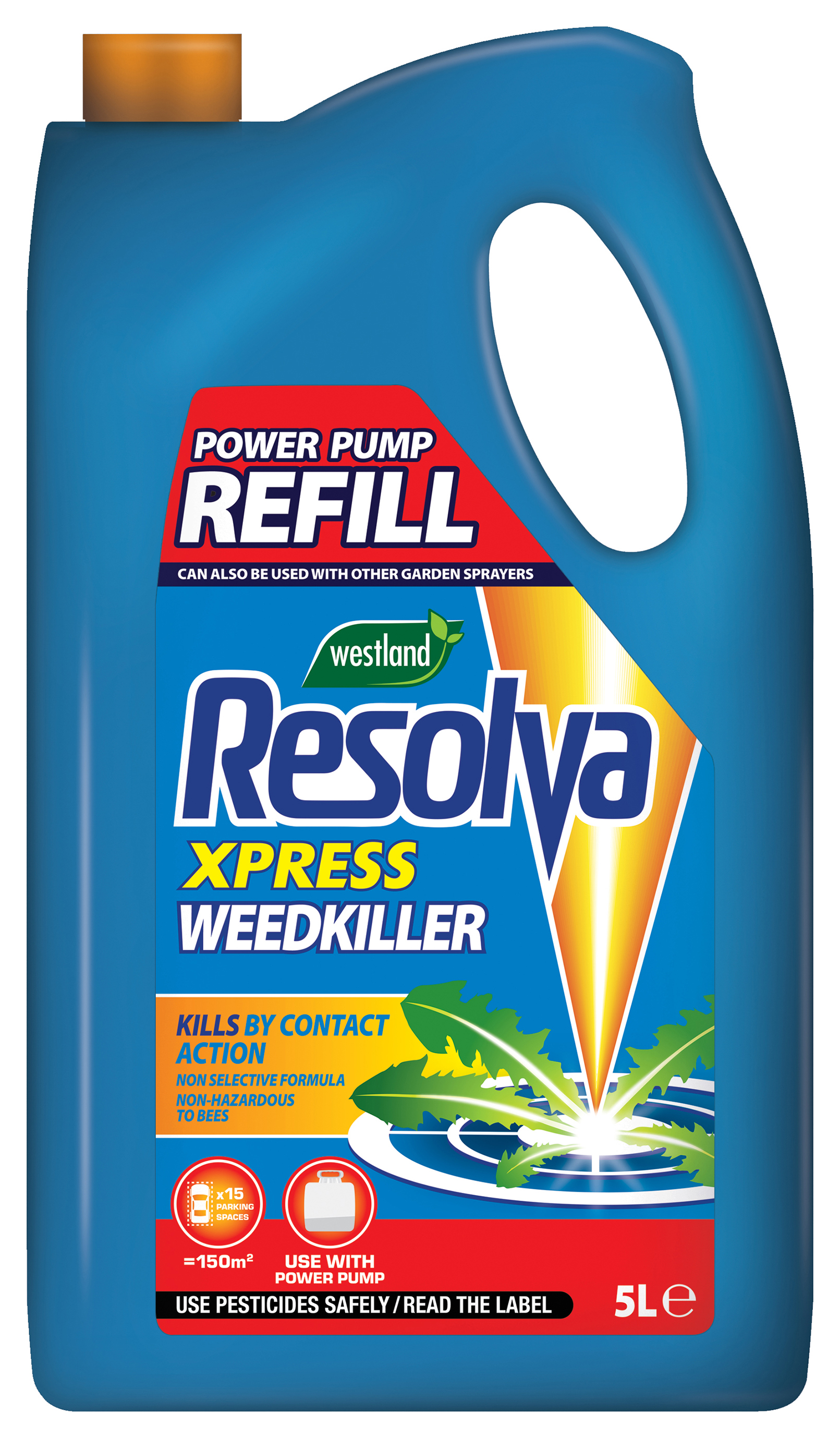 Resolva Xpress Ready to Use Power Pump Glypho Free WeedKiller Refill - 5L