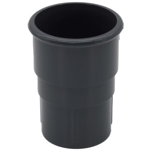 FloPlast 50mm MiniFlo Downpipe Pipe Socket - Anthracite Grey
