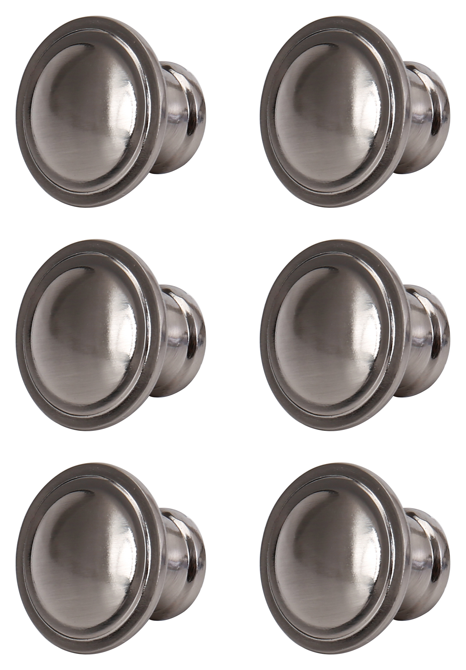 Ring Cabinet Brushed Nickel Door Knob - 35mm - 9 Pairs