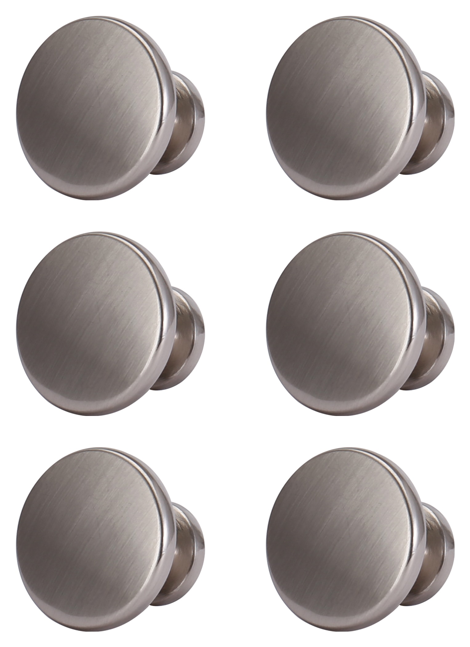 Victorian Brushed Nickel Door Knob 30mm Pack of 18 Wickes.co.uk