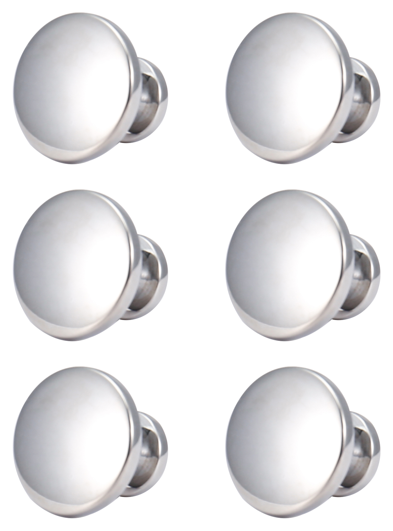 Wickes Victorian Polished Chrome Cabinet Knob - 30mm - Pack of 18