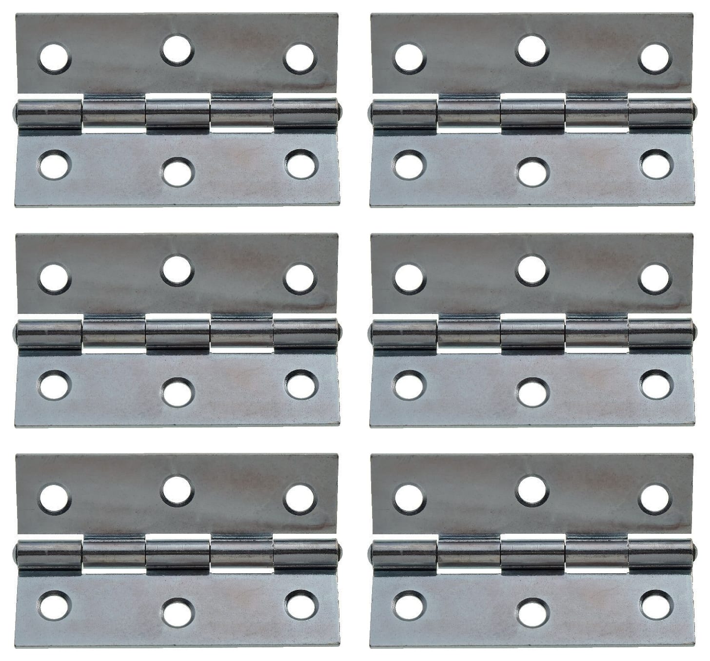 Butt Hinge Zinc Plated 76mm - Pack of