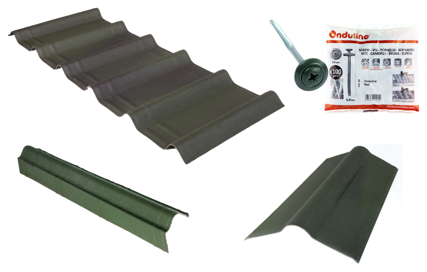 Onduline Onduvilla Shed Roof Kit For 8 x 6ft Roofs - Green