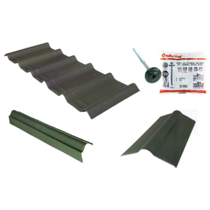 Onduline Onduvilla Shed Roof Kit For 8 x 6ft Roofs - Green