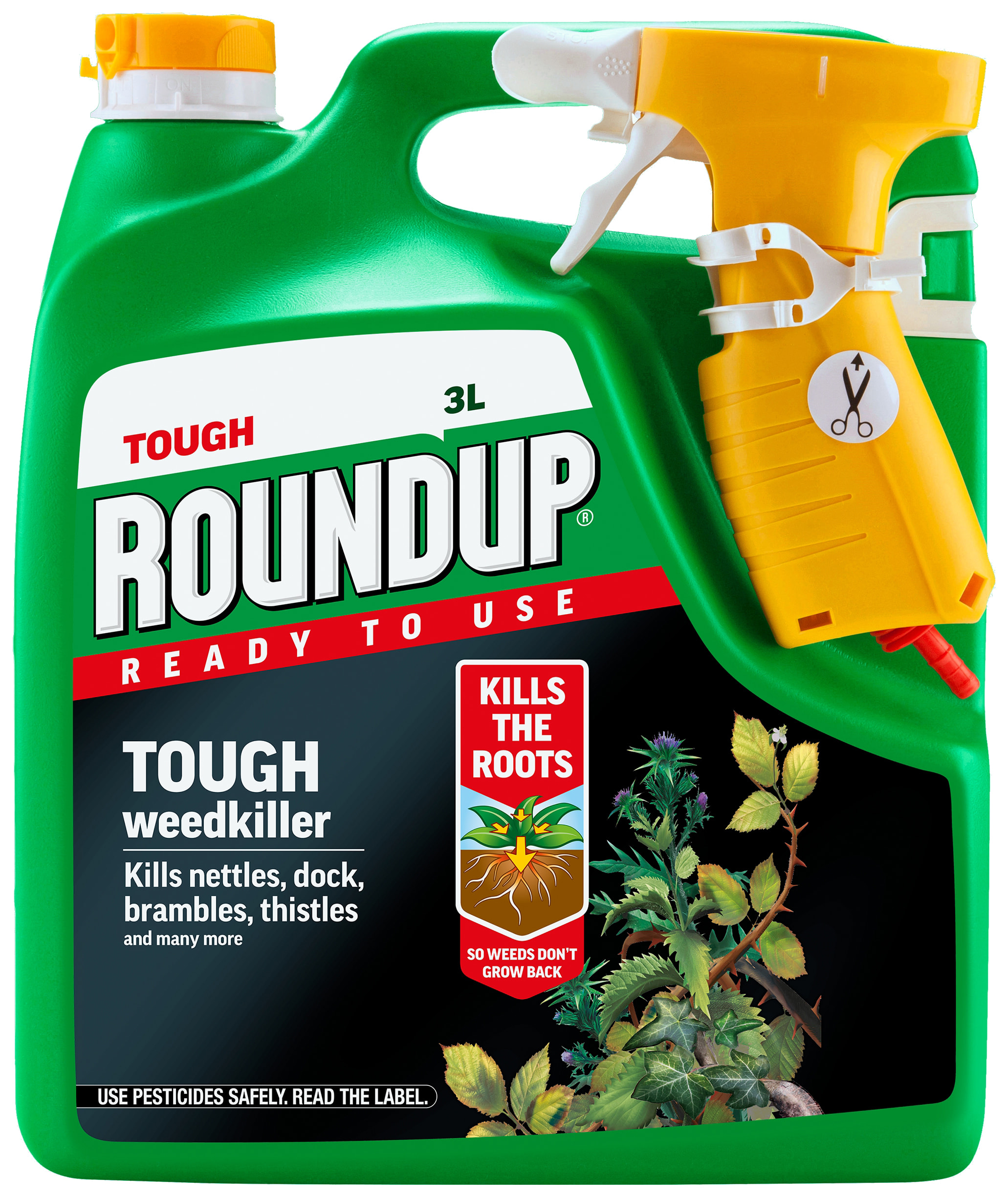 Roundup Ready to Use Tough Weed Killer 3L Wickes.co.uk