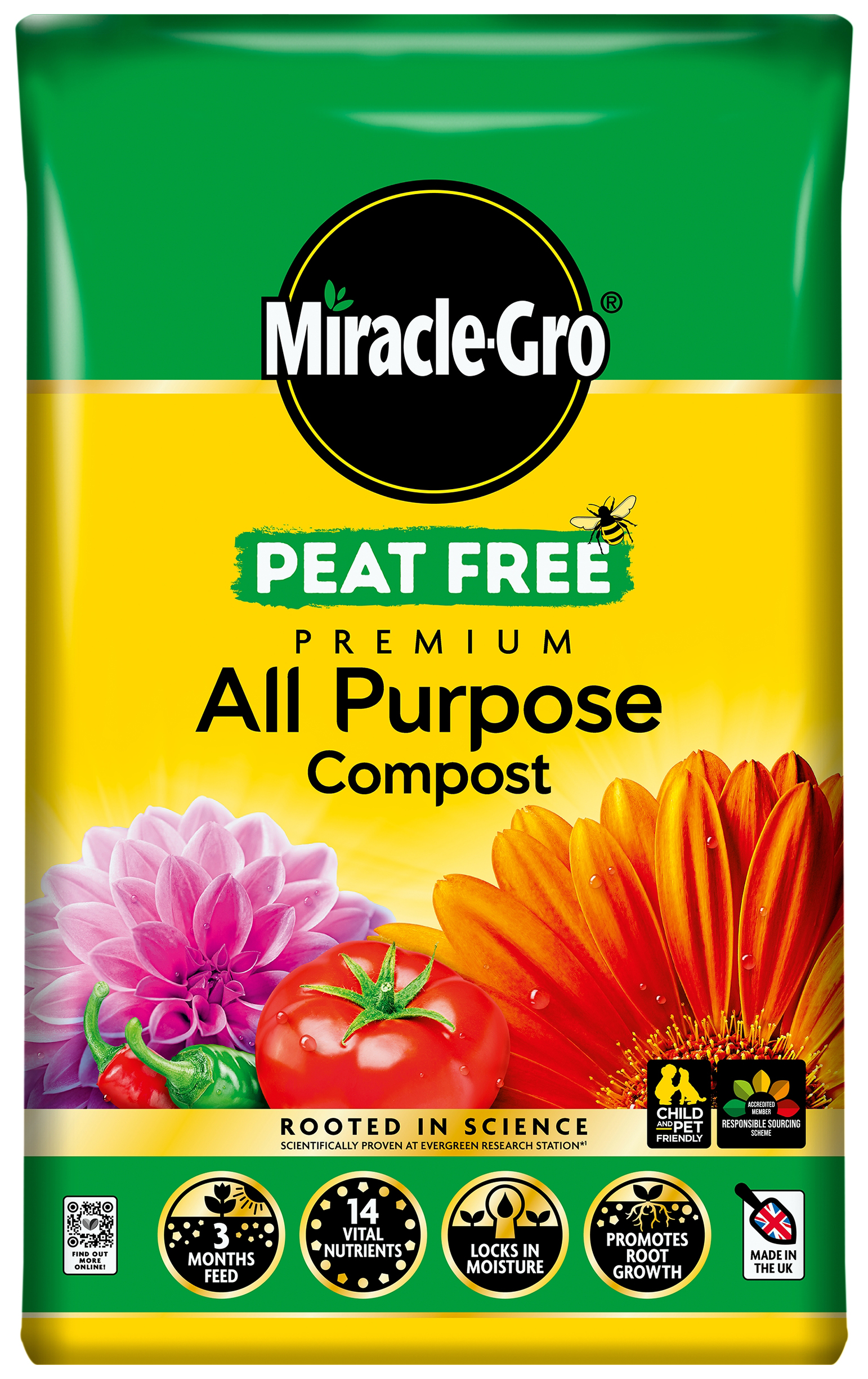 Miracle-Gro Peat Free All Purpose Compost - 50L