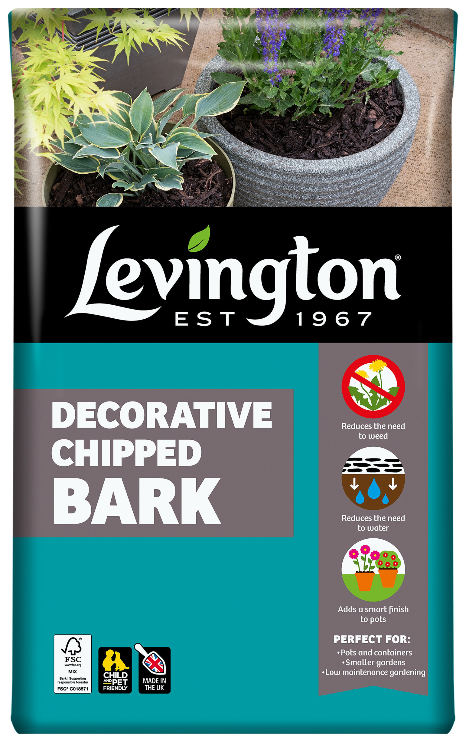 Levington Mini Chippings Decorative Bark - 40L