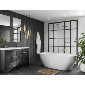 Multipanel Pure Unlipped Black Mineral Shower Panel - 2400 x 1200 x 11mm