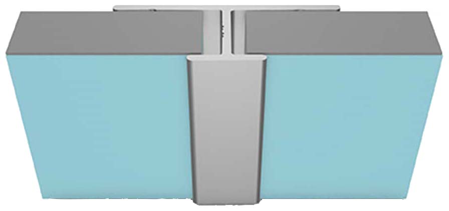 Multipanel Type D Satin Anodised Continuous H Joint - 2450mm