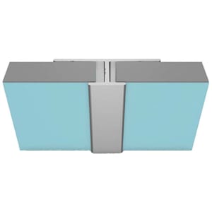 Multipanel Type D Satin Anodised Continuous H Joint - 2450mm