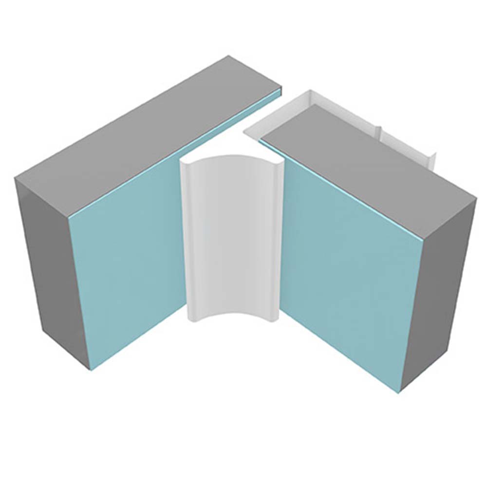 Multipanel Type Y White Last Corner - 2450mm