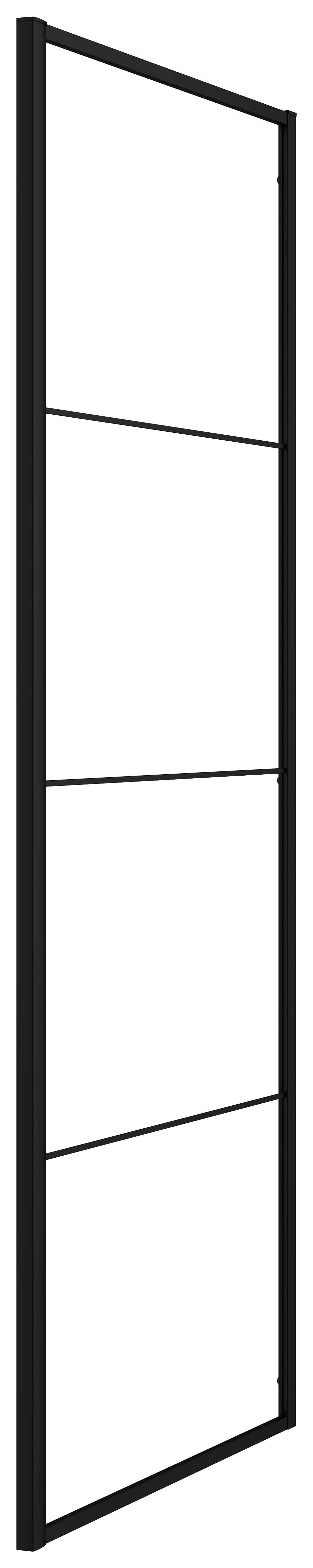 Nexa By Merlyn Hoxton 8mm Black Side Panel Only for Hoxton Hinge & Inline Door - Various Sizes