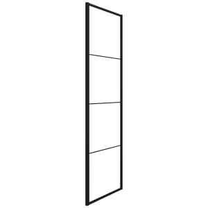 Nexa By Merlyn Hoxton 8mm Black Side Panel Only for Hoxton Hinge & Inline Door - Various Sizes