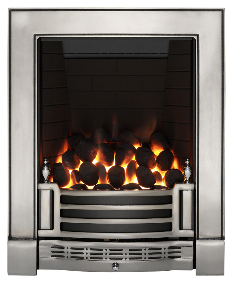 Focal Point Finsbury Chrome Full Depth Gas Fire - Various Controls