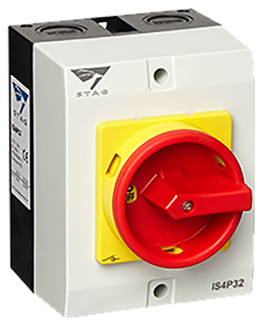 Stag IS4P32 IP65 4 Pole Rotary Isolator Switch 32A Wickes.co.uk