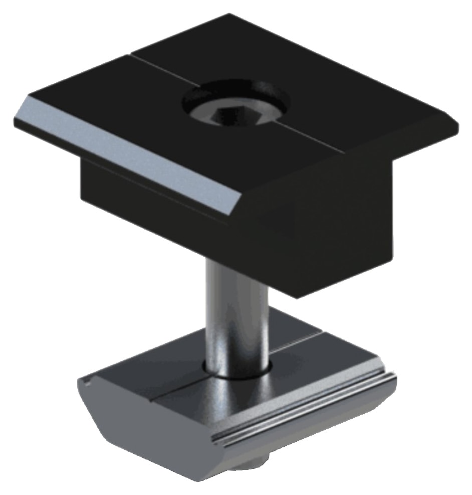 Fastensol FBMC Mid Clamp Black Wickes.co.uk