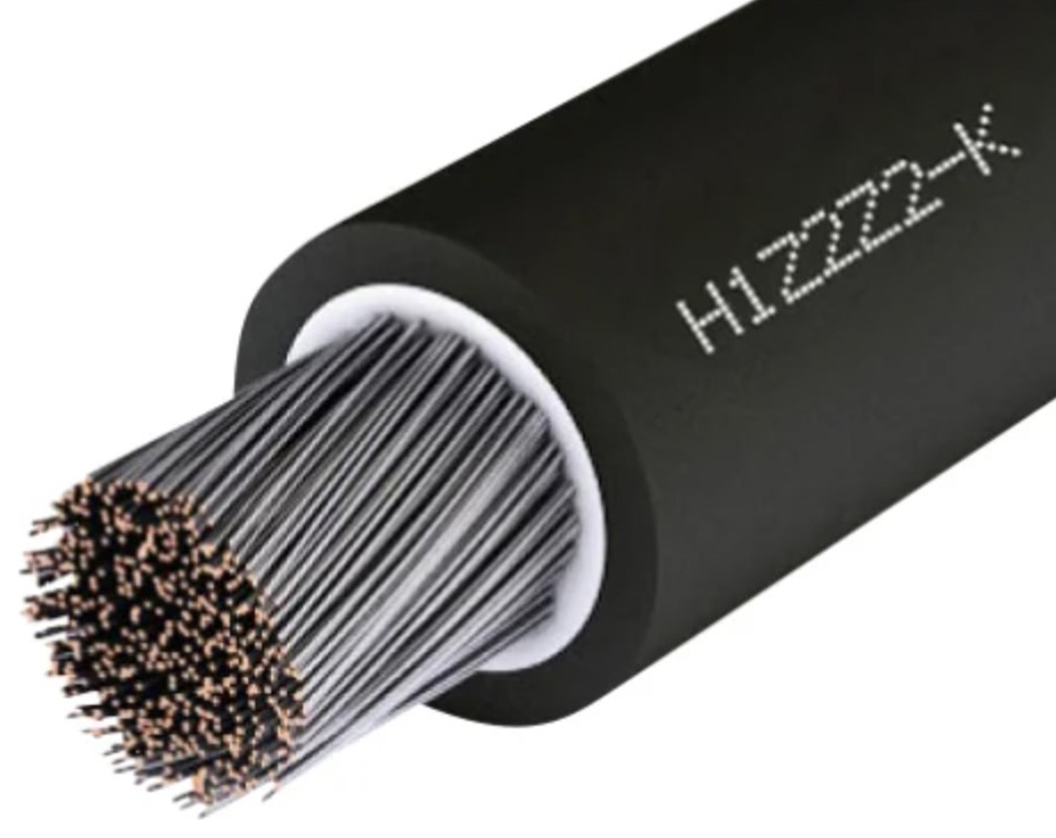 Cable World H1Z2Z2-K Black PV Solar Cable - 4.0mm - 50m
