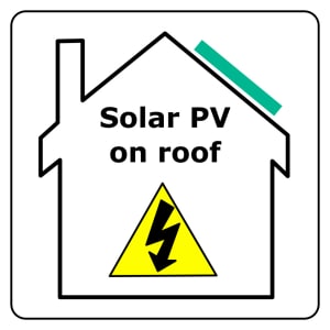 Solfex PV Fire Safety Label