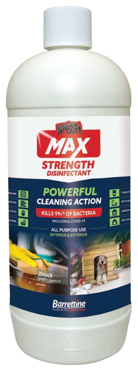 Barrettine Max Strength Disinfectant - 1L