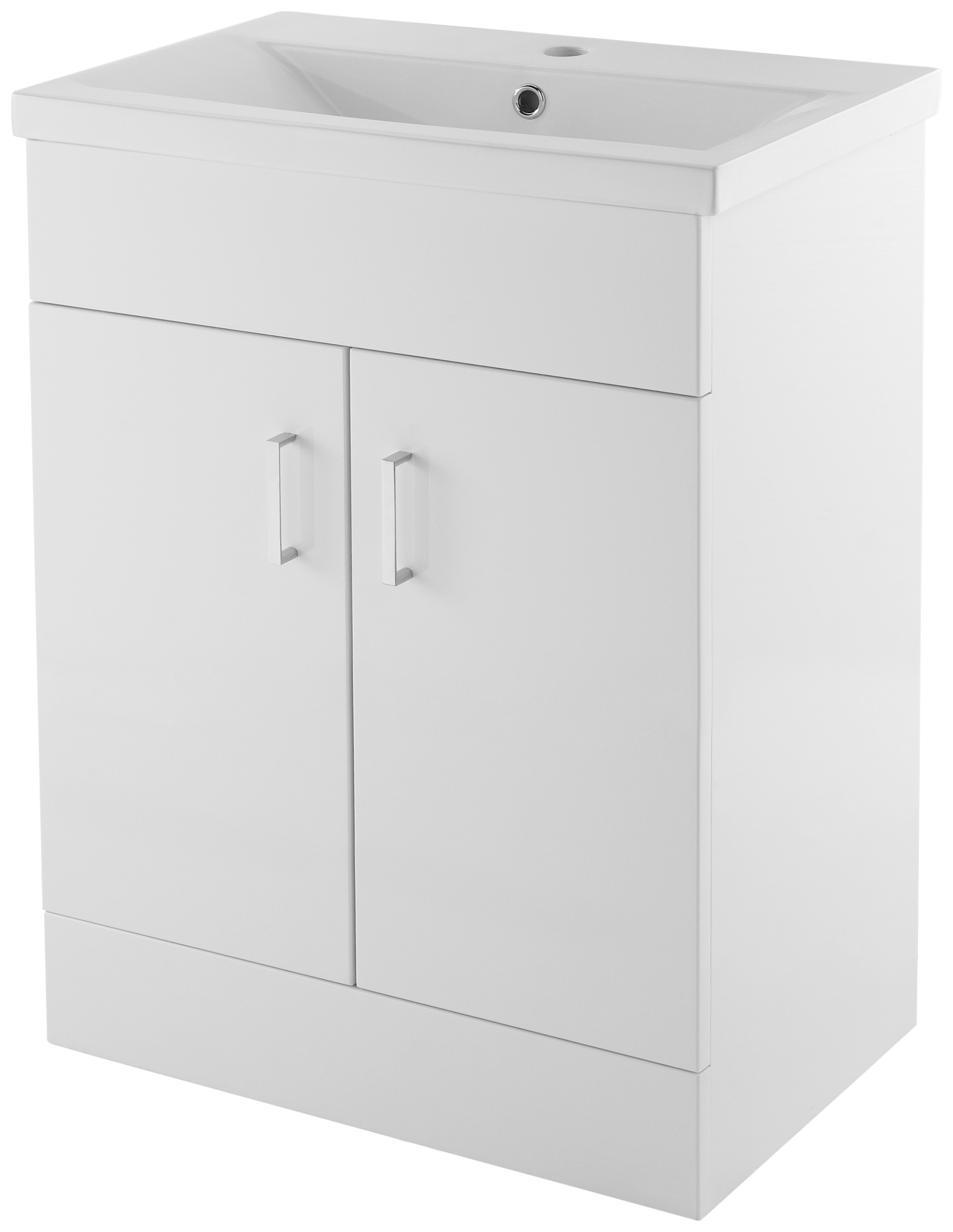 Nuie Eden White Gloss Vanity Unit & Basin - 800 x 594mm