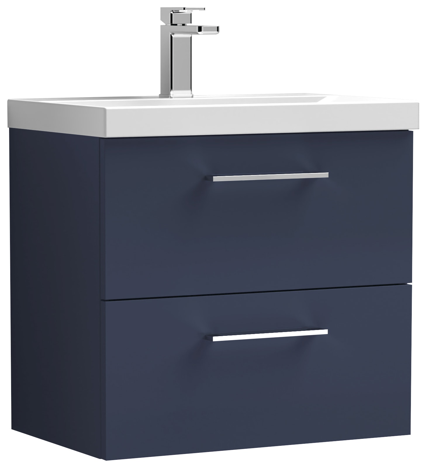 Nuie Arno Midnight Blue Wall Hung 2 Drawer