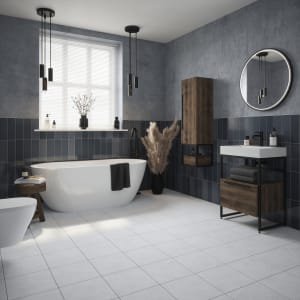 Wickes Soho Slate Grey Ceramic Wall Tile - 300 x 100mm