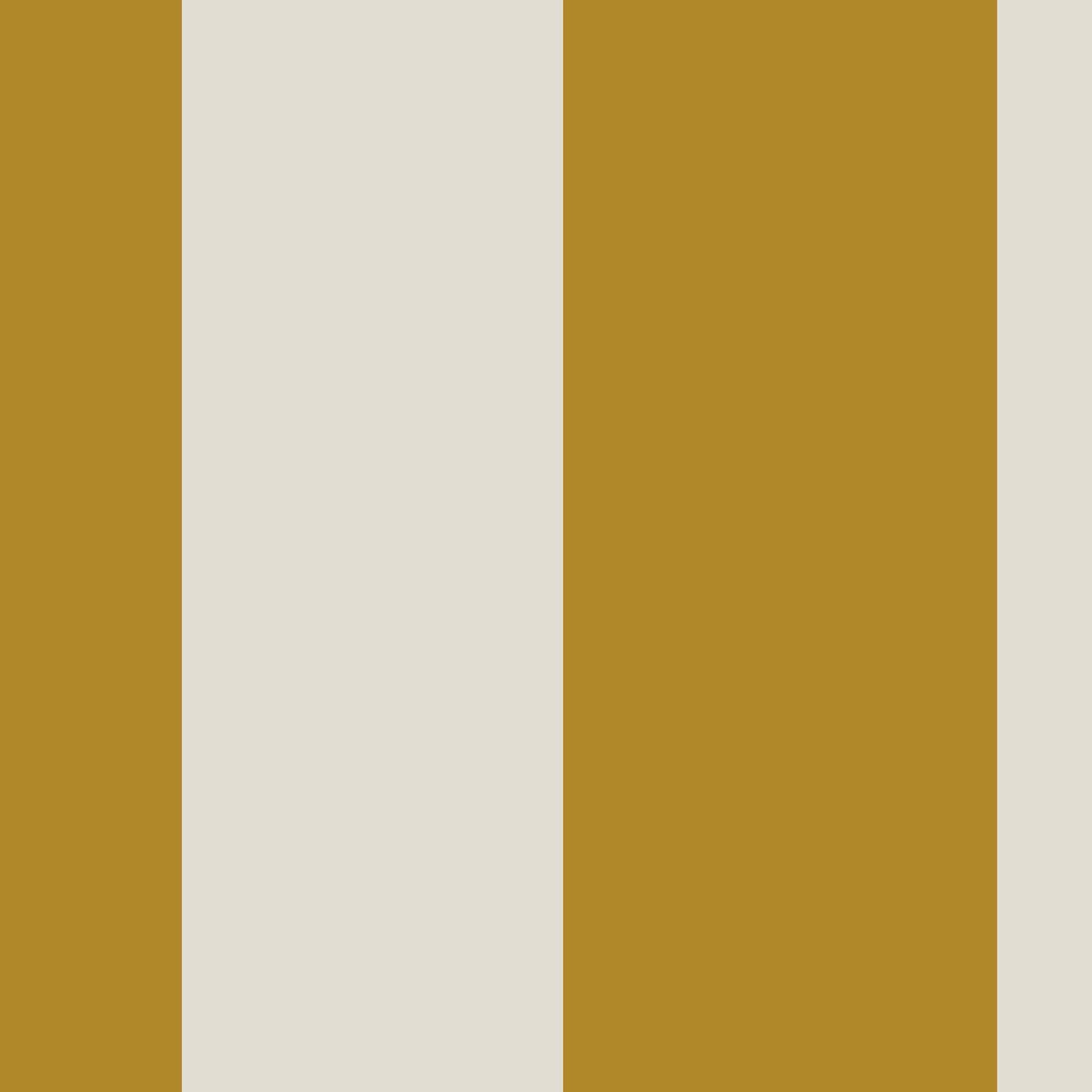 Joules Harborough Stripe Antique Gold Wallpaper - 10m x 52cm