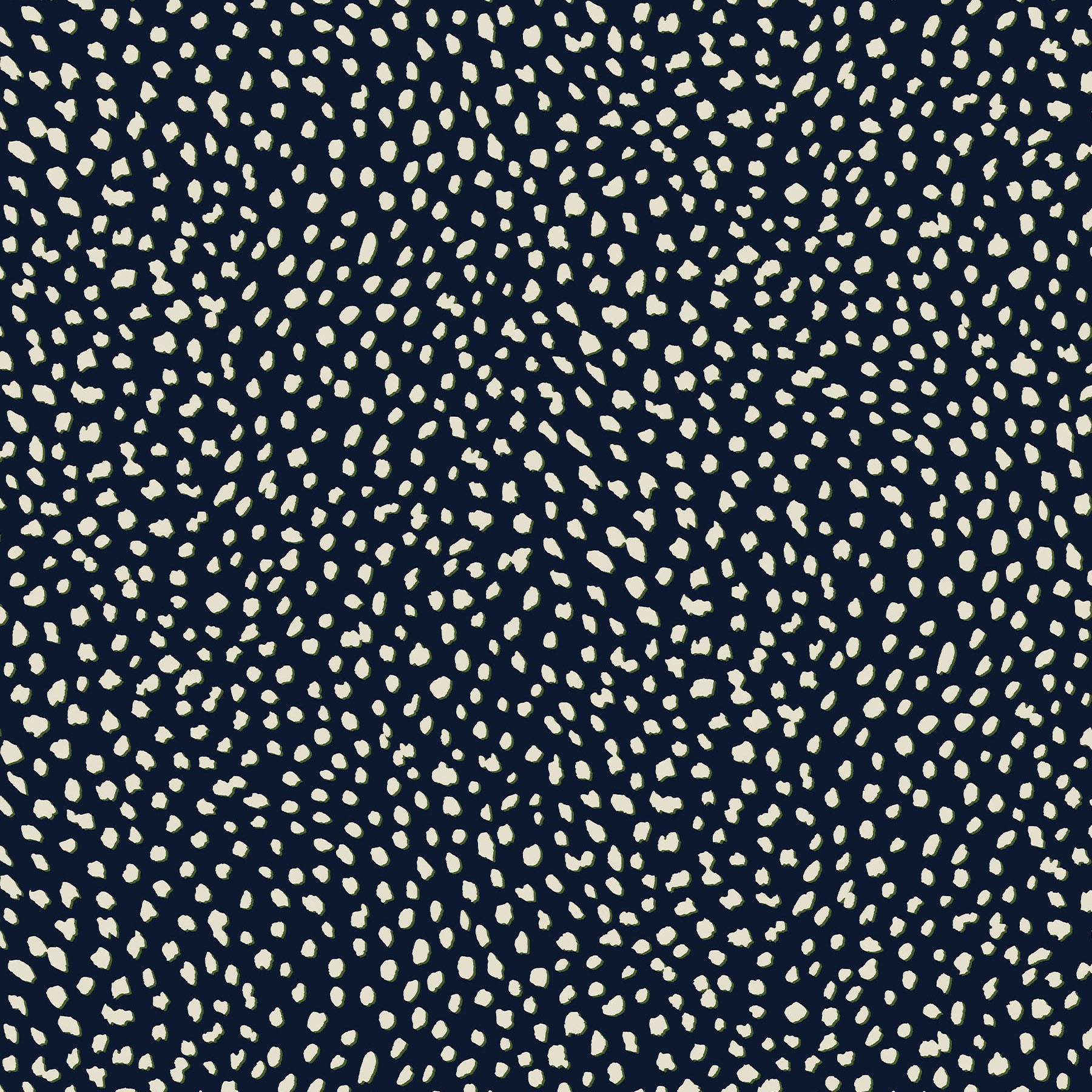 Joules Guinea Spot French Navy Wallpaper - 10m