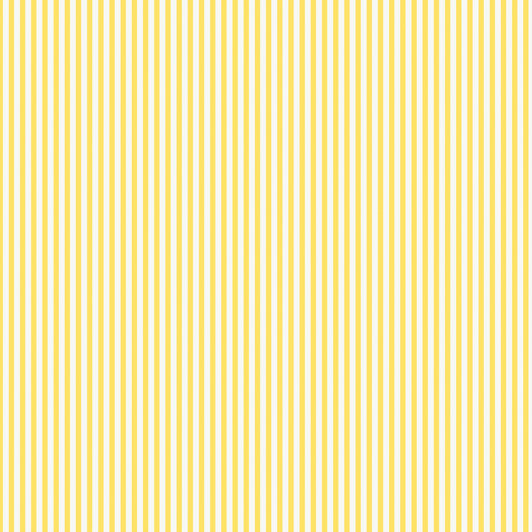 Joules Country Critters Ticking Stripe Lemon  Wallpaper - 10m x 52cm