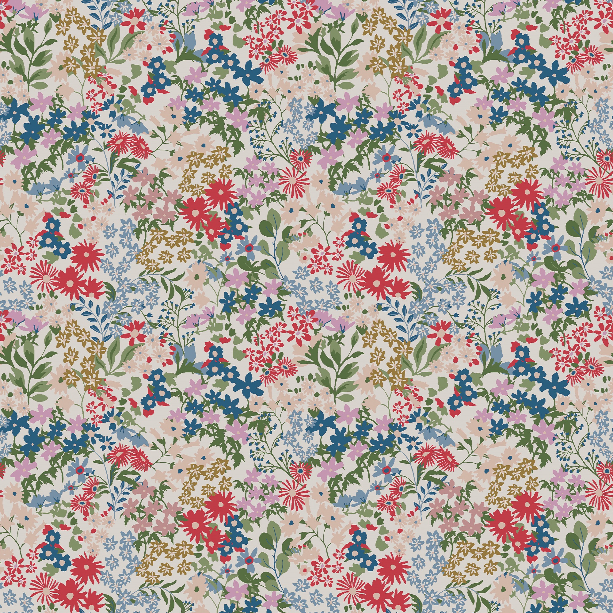 Joules Sanders Ditsy Crme Wallpaper - 10m x 52cm