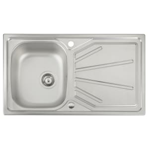 Abode Trydent 1 Bowl Sink - Stainless Steel