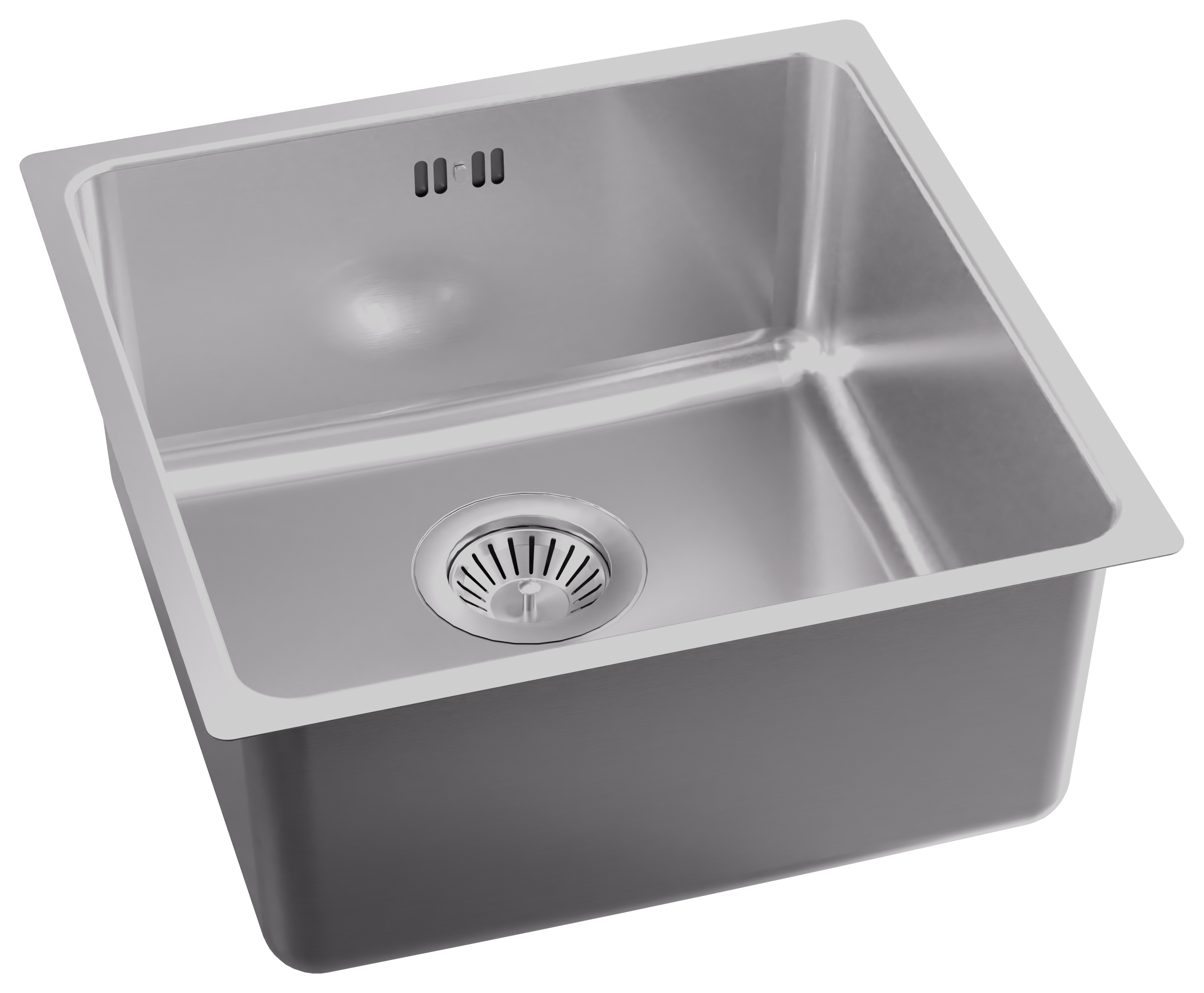 Abode Matrix R25 Medium Undermount 1 Bowl Sink - Stainless Steel