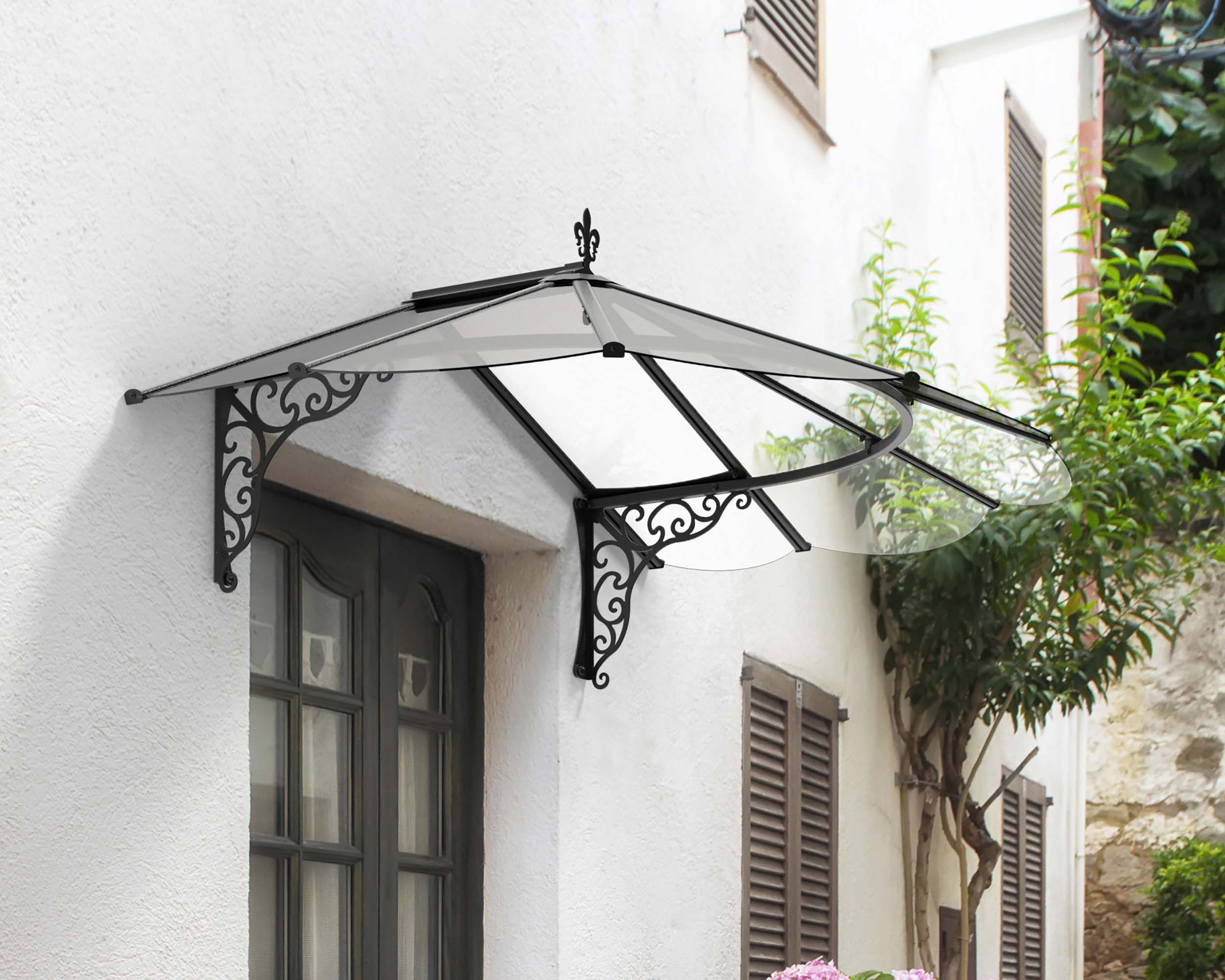 Palram Iris Black Door Canopy - 1250 x