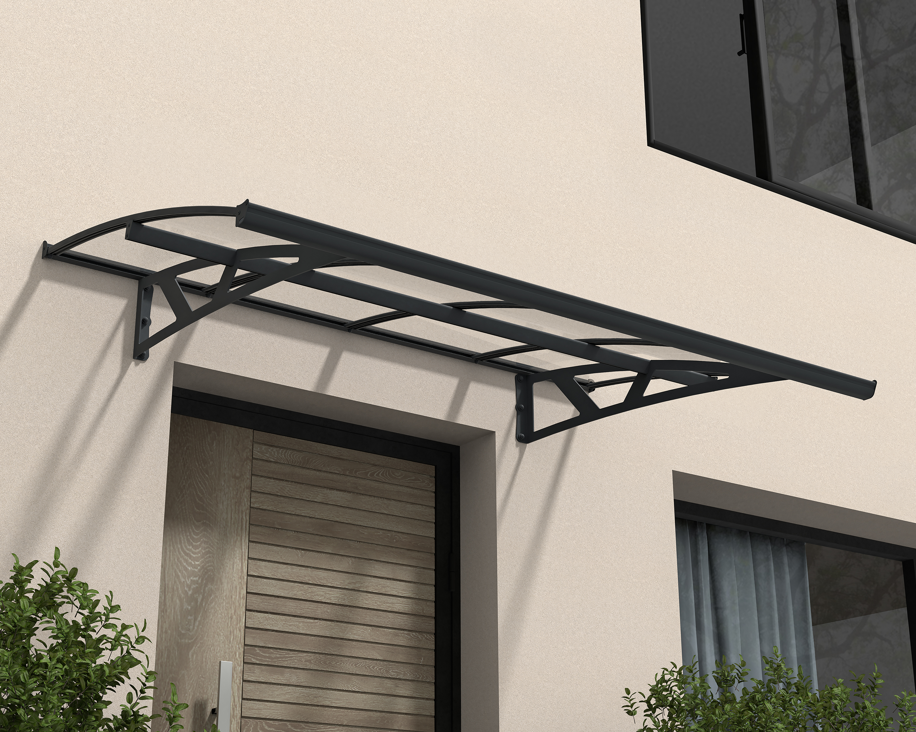 Palram Amsterdam Grey Door Canopy - 330 x 2235mm