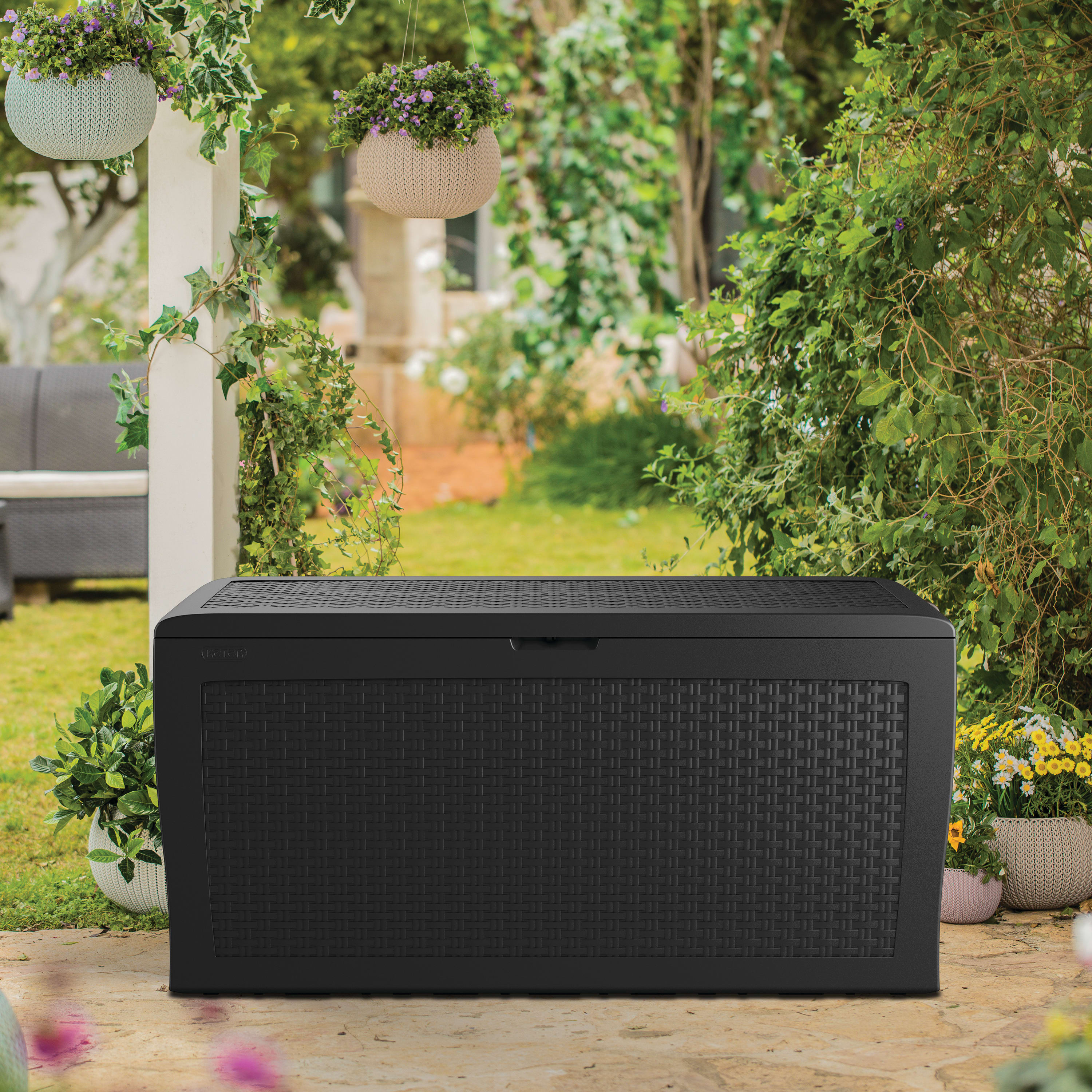 Keter Samoa Grey Storage Box 270L Wickes.co.uk