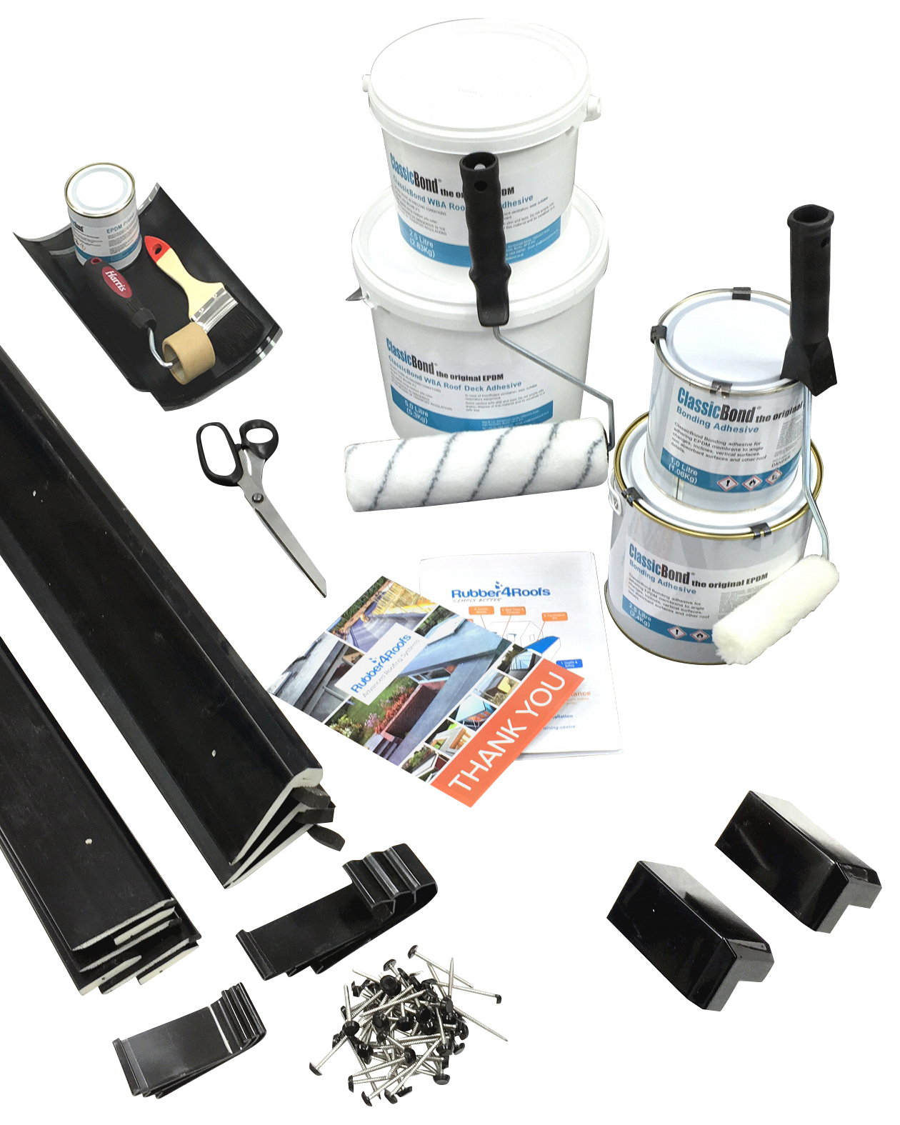 ClassicBond Dormer Roof Kit with Black Trim - 3 x 2m