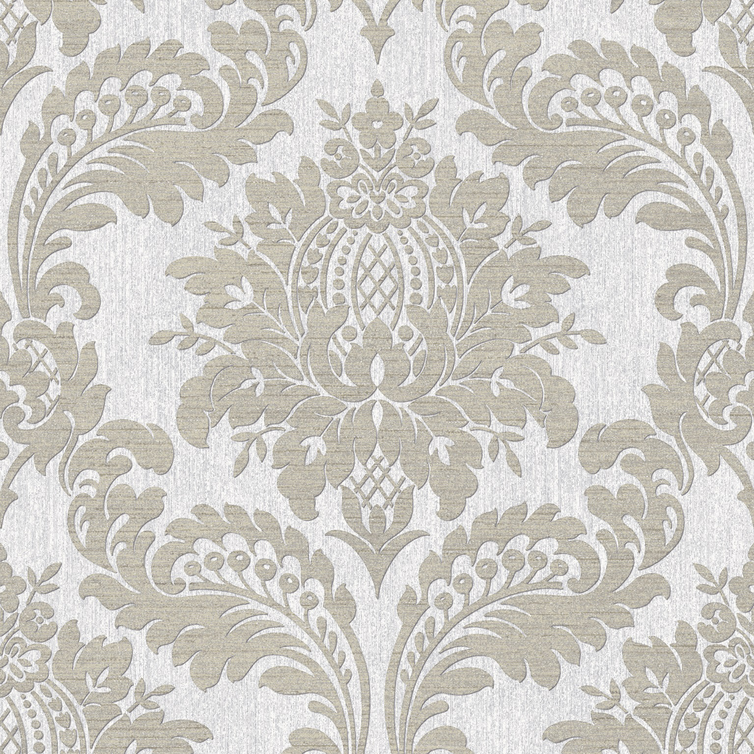 Boutique Archive Damask Grey Wallpaper - 10m x 52cm