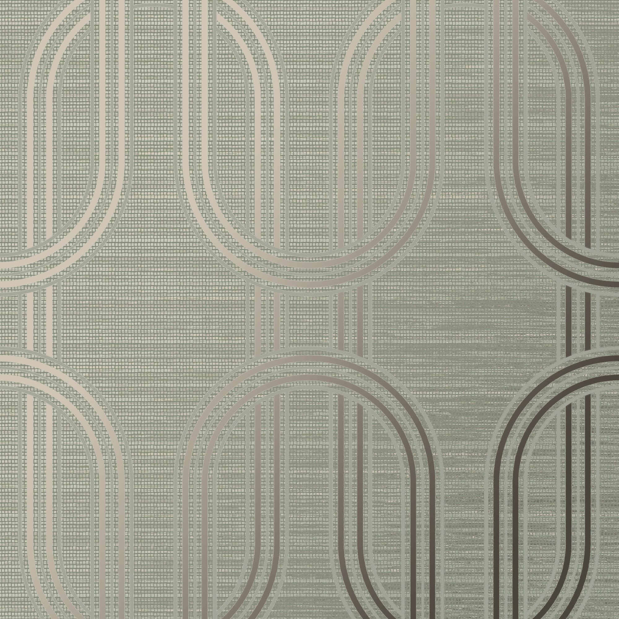 Boutique Indulgent Geo Sage Wallpaper 10m x 52cm Wickes.co.uk