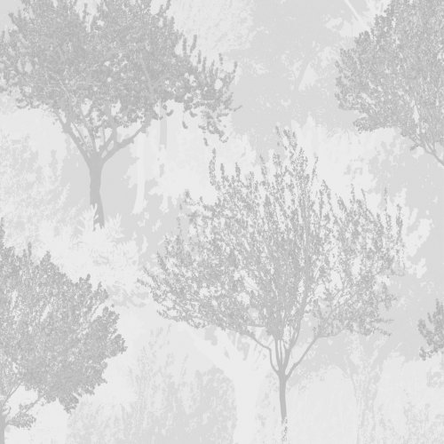 Superfresco Easy Birch Silver Wallpaper - 10m x 52cm