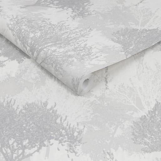 Superfresco Easy Birch Silver Wallpaper - 10m x 52cm | Wickes.co.uk