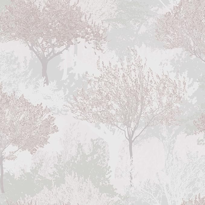 Superfresco Easy Birch Mauve Wallpaper - 10m x 52cm